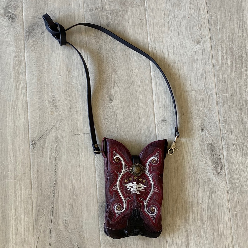 Cowboy boot purse